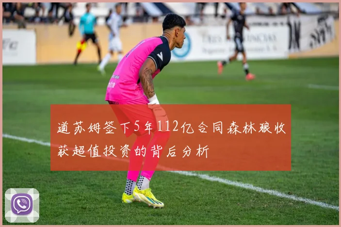 道苏姆签下5年112亿合同森林狼收获超值投资的背后分析